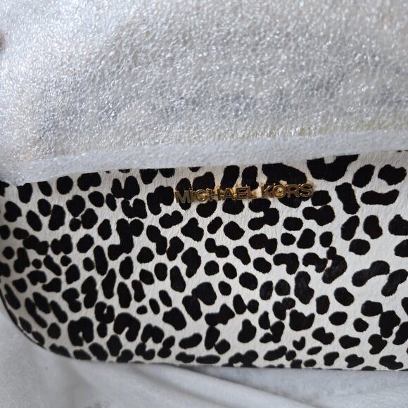 P333. Michael Kors Black Multi Dyed Calf Hair Jet Set Bag  NWT - Picture 5 of 9
